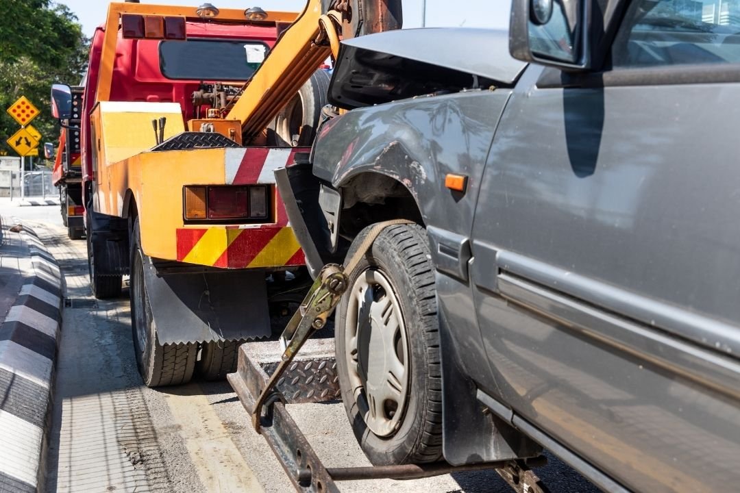 Professional vehicle towing and recovery work