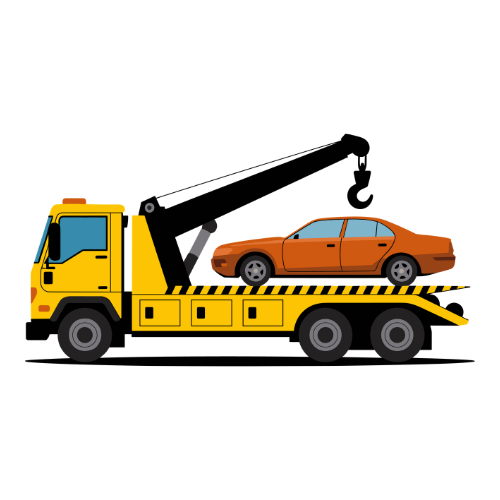 Professional tow truck service vehicle